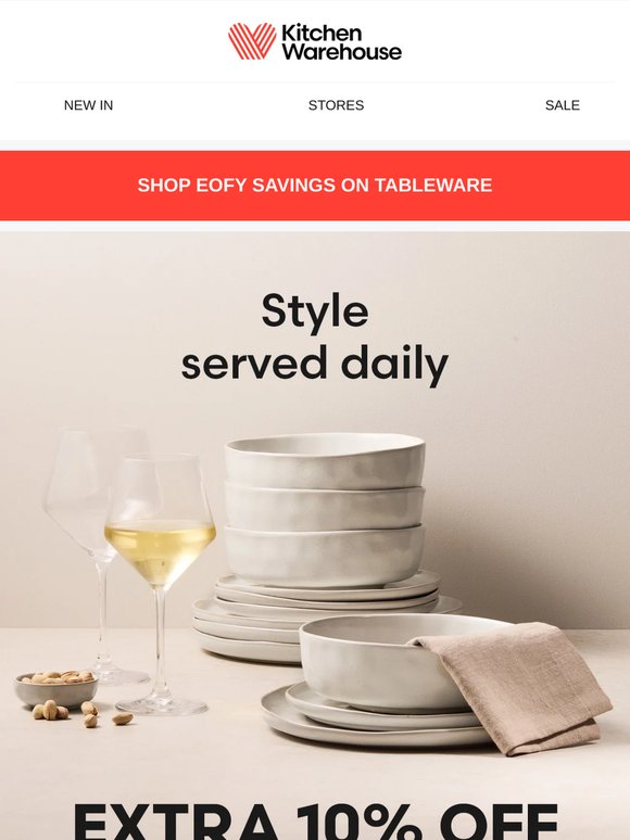 EOFY savings on tableware