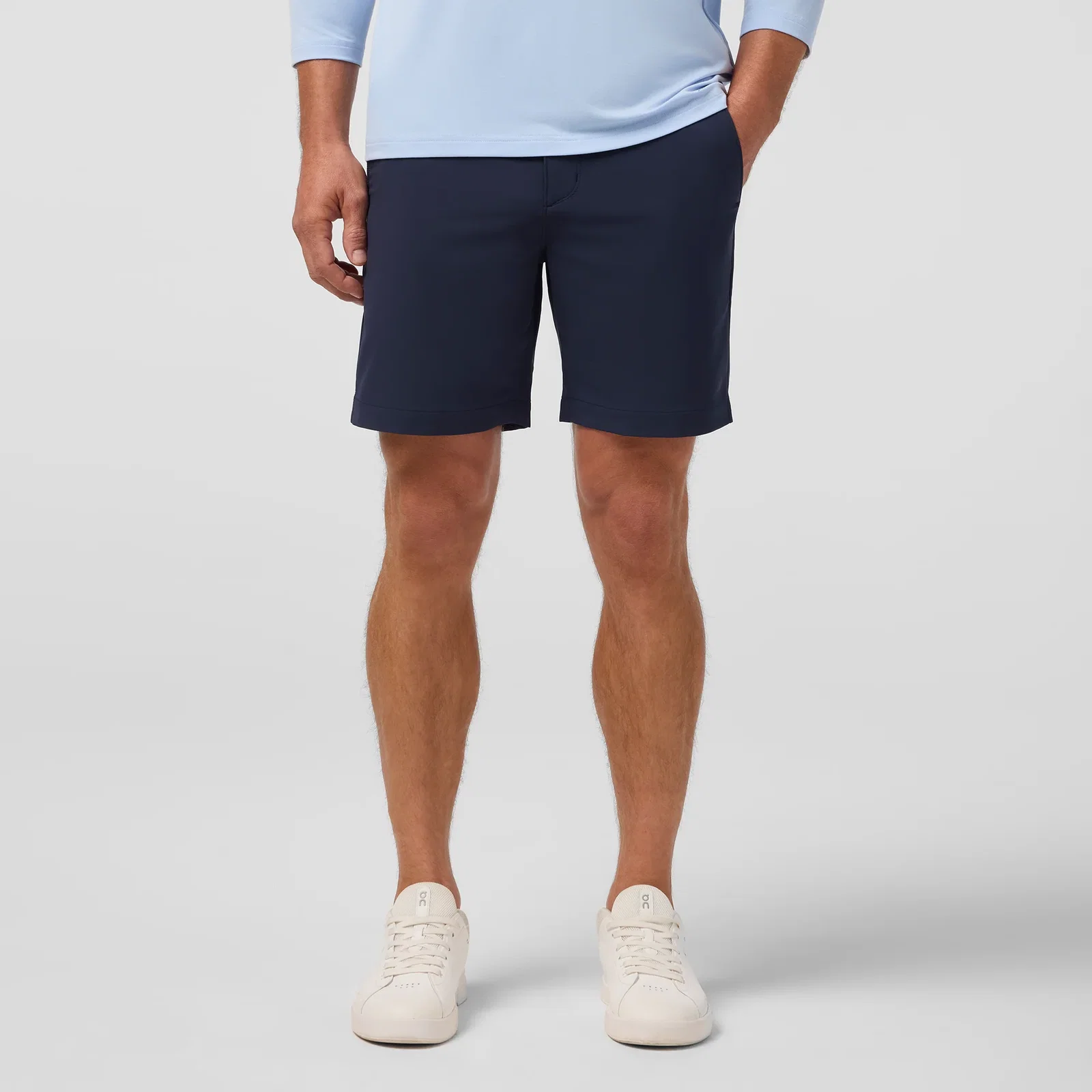 Image of Navy Solid Deck Short