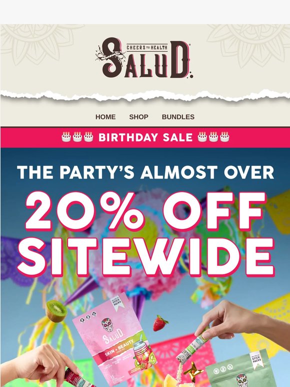 ENDS TOMORROW: B-Day Sale 🎉