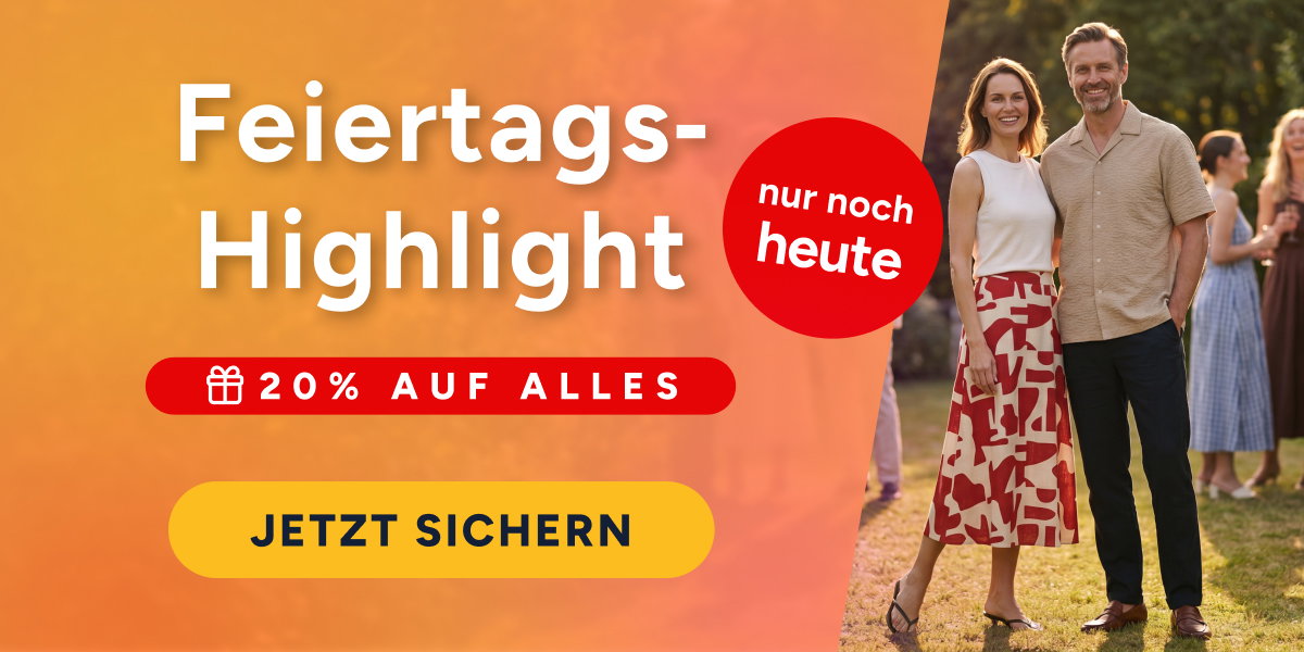 Jetzt 20% Feiertags-Highlight sichern