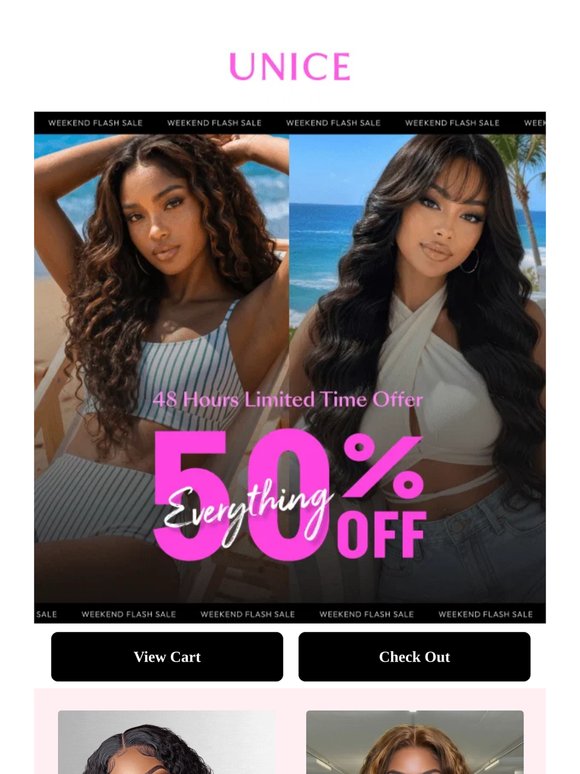48 hours only – everything 50% OFF