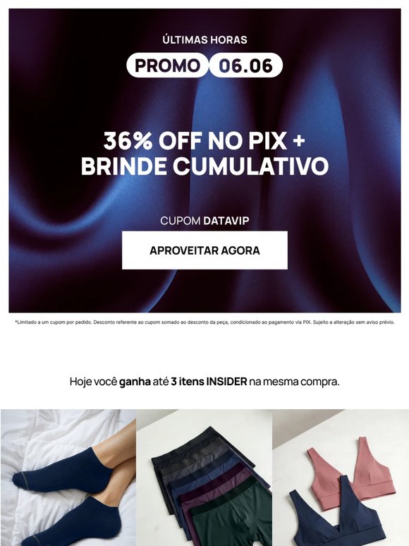 ÚLTIMAS HORAS COM 36% OFF