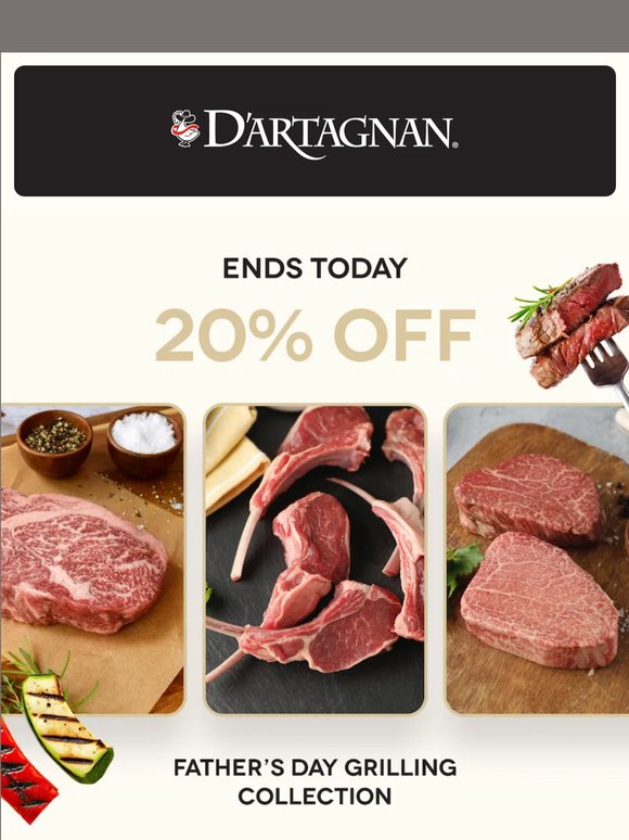 LAST CALL for 20% OFF Dad’s Grilling Essentials