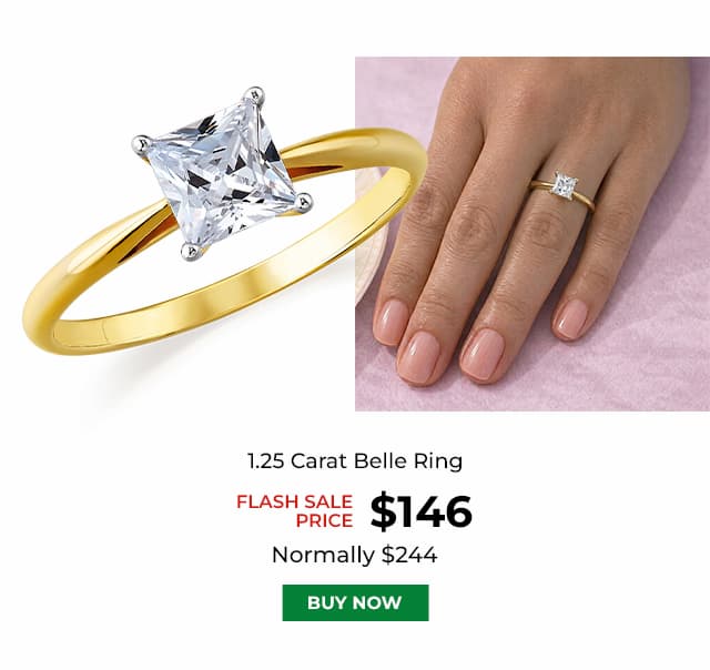 1 25 Carat Belle Ring Gold Clad