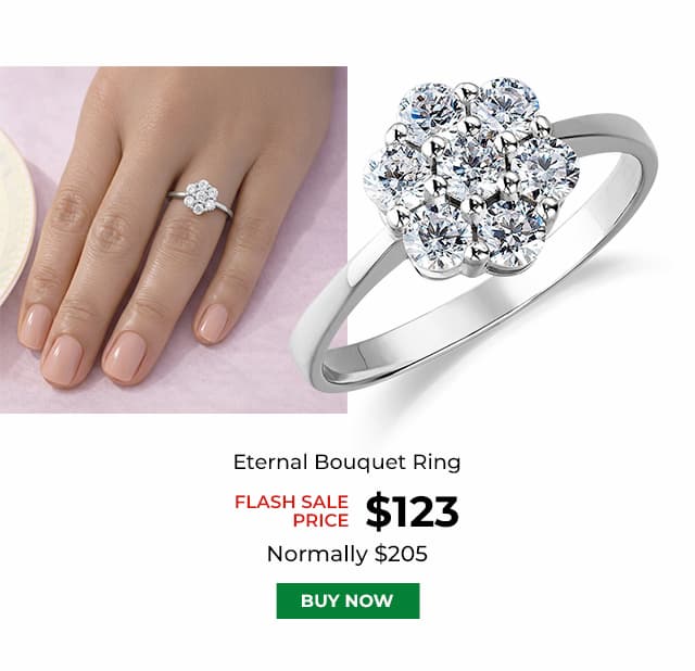 Eternal Bouquet Ring Platinum Clad