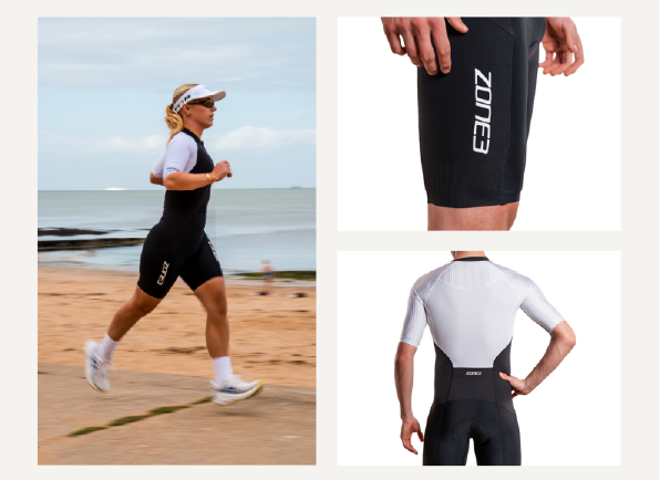 close up of the Lava Trisuit