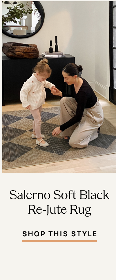 Salerno Soft Black Re-jute Rug | Shop This Style