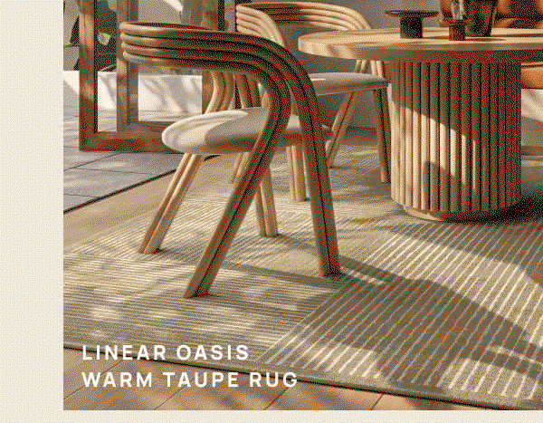 Linear Oasis Warm Taupe Rug 