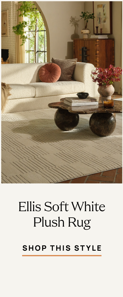 Ellis Soft White Plush Rug | Shop This Style