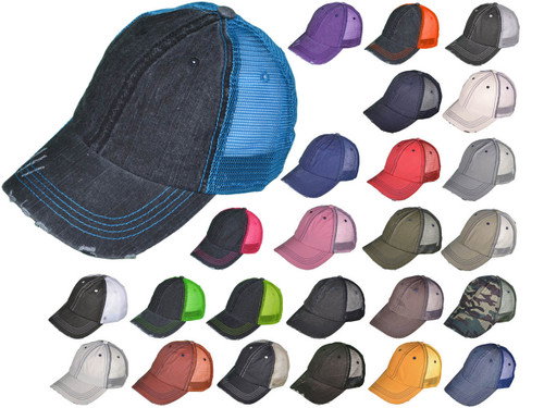 Vintage Distressed Trucker Hats