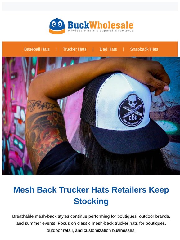 Trucker Hats From $1.99 — 60+ Colors In Stock Now