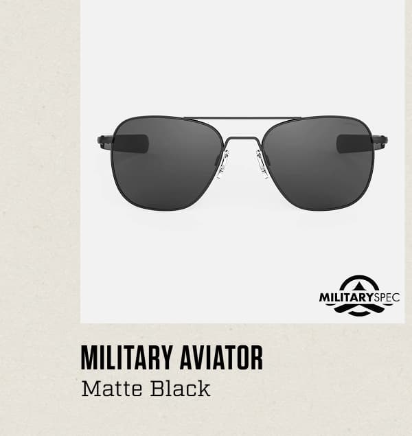 Aviator - Military Special Edition - Matte Black