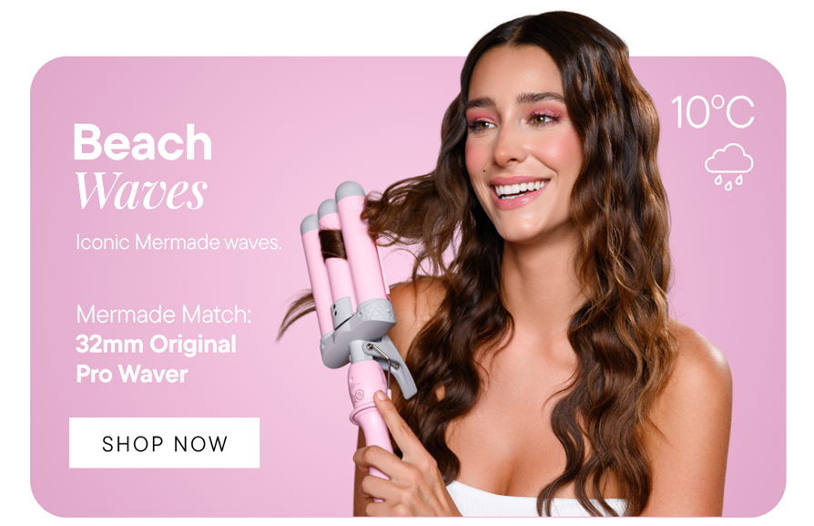 Use the 32mm Pro Hair Waver to get the iconic beach waves without the beach.