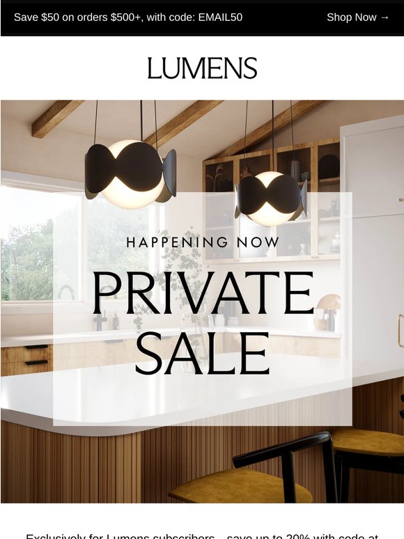 Don't Miss the Private Sale