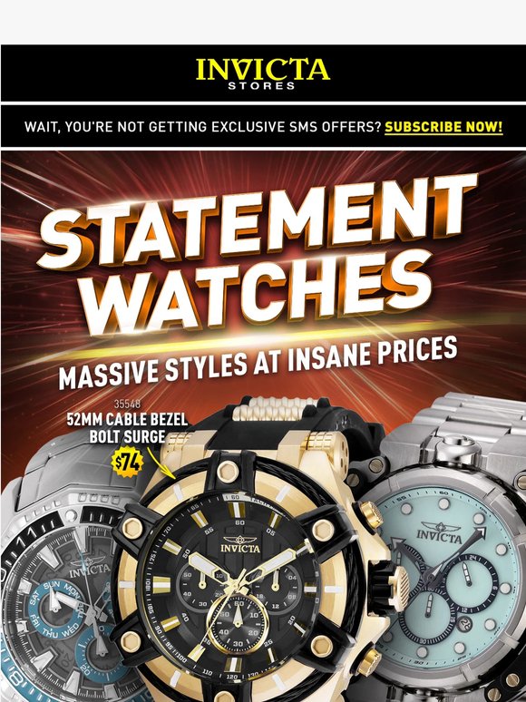 ⌚️STATEMENT WATCHES⌚️SAY NOTHING⌚️MEAN EVERYTHING