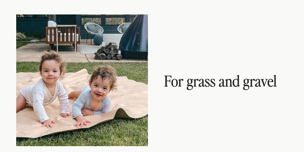For grass and gravel
