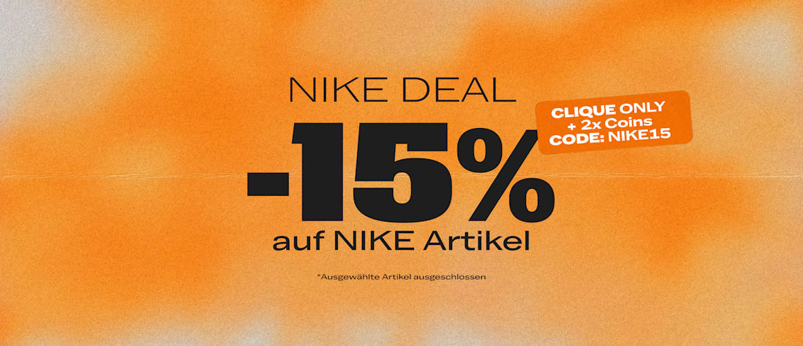 Clique Only: 15% off Nike Products + Double Coins