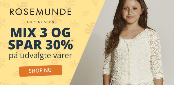Mix 3 varer fra Rosemunde og spar 30% 