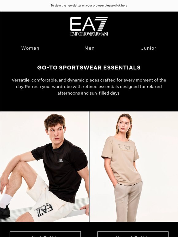 EA7 Essentials: T-Shirts, Tracksuits
