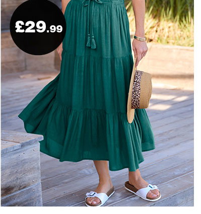 Crinkle skirt