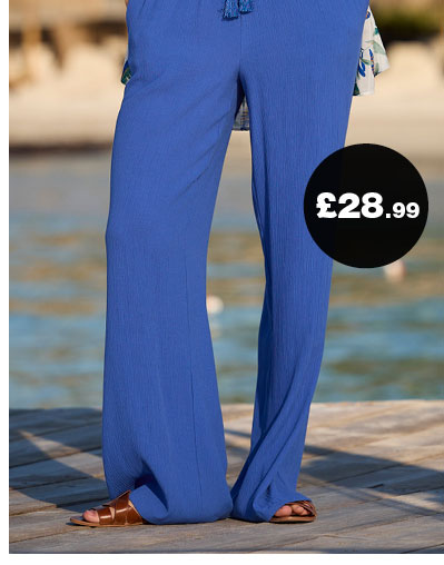 Crinkle trousers