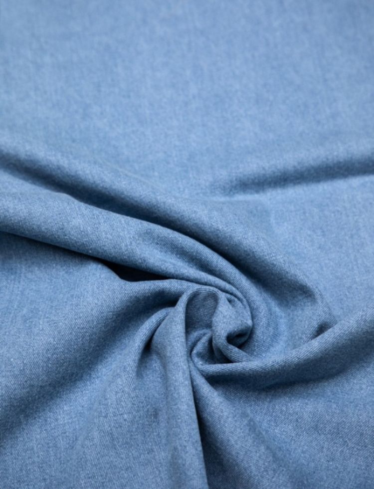 Mind The MAKER 240gsm Etta Washed Denim Fabric Light Blue