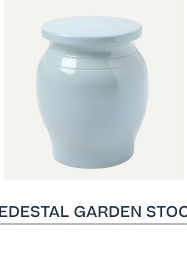 Pedestal Garden Stool