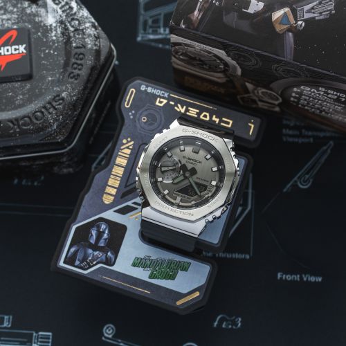 G-SHOCK Mandalorian 2100 GM21001AERMAN Octagonal Black Dial & Black Resin Strap Watch