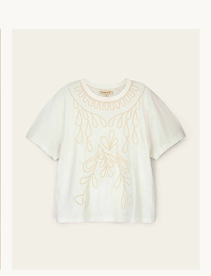 Florence floral embroidered t-shirt