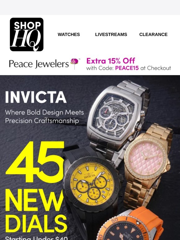 ⌚️ New Drop: 45 INVICTA Dials Just Added