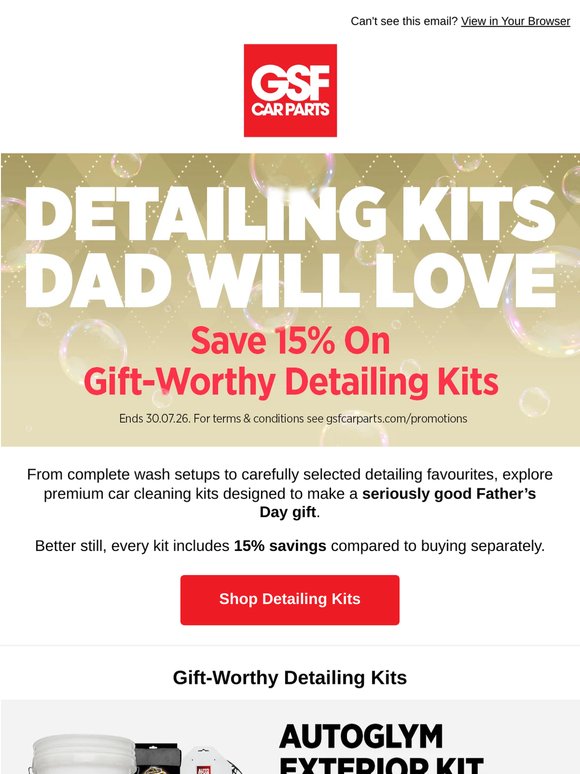 🧼 Detailing Kits Make Great Father’s Day Gifts