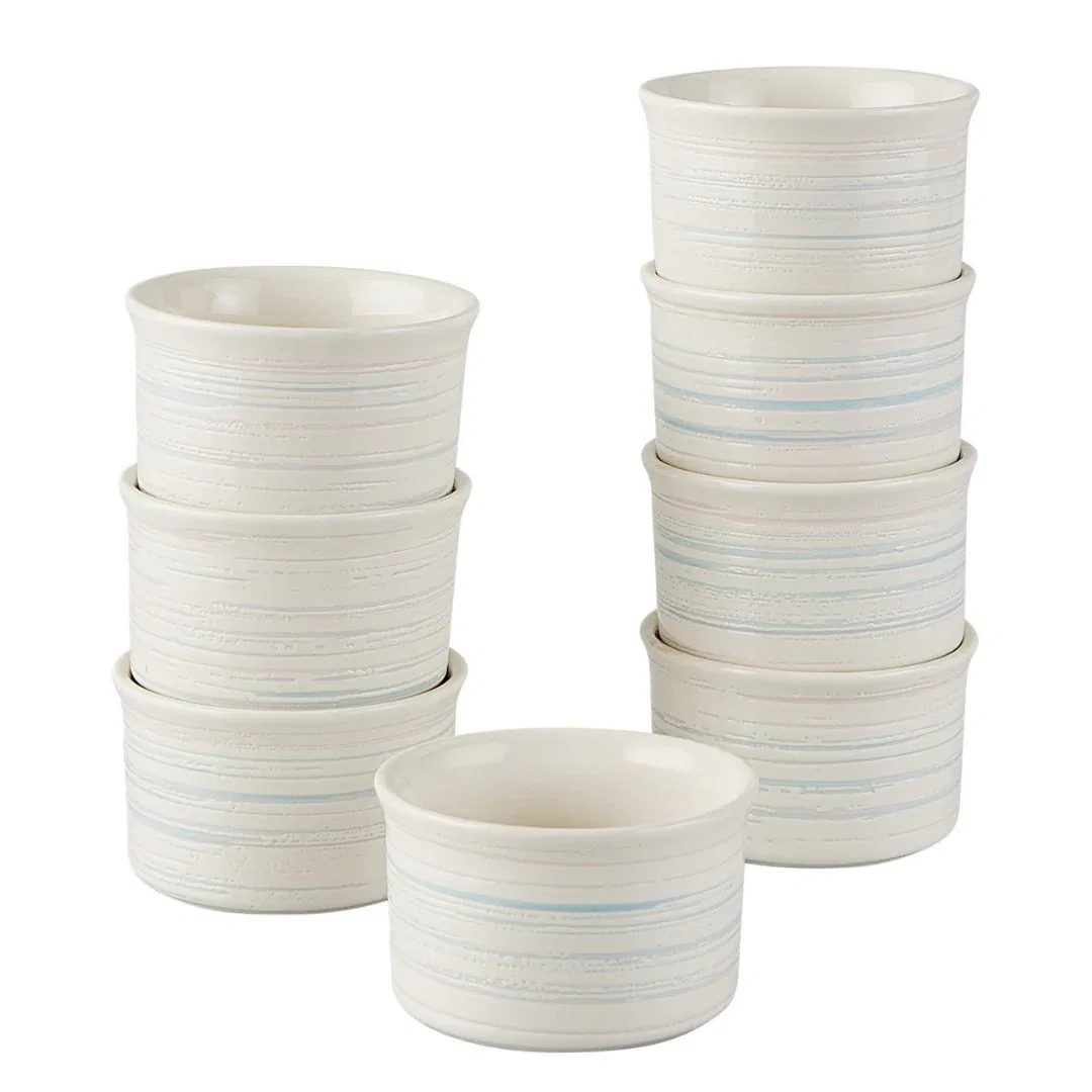 Image of Pyrex® 8-Piece 6-ounce Ceramic Ramekin Set
