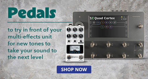 Combine these pedals with your multi-effects unit for even more tones