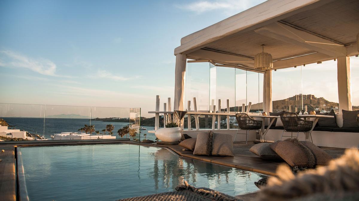 Mykonos Escape near Ornos Beach with Cave-Style Spa, Daily Breakfast & Nightly Cocktails