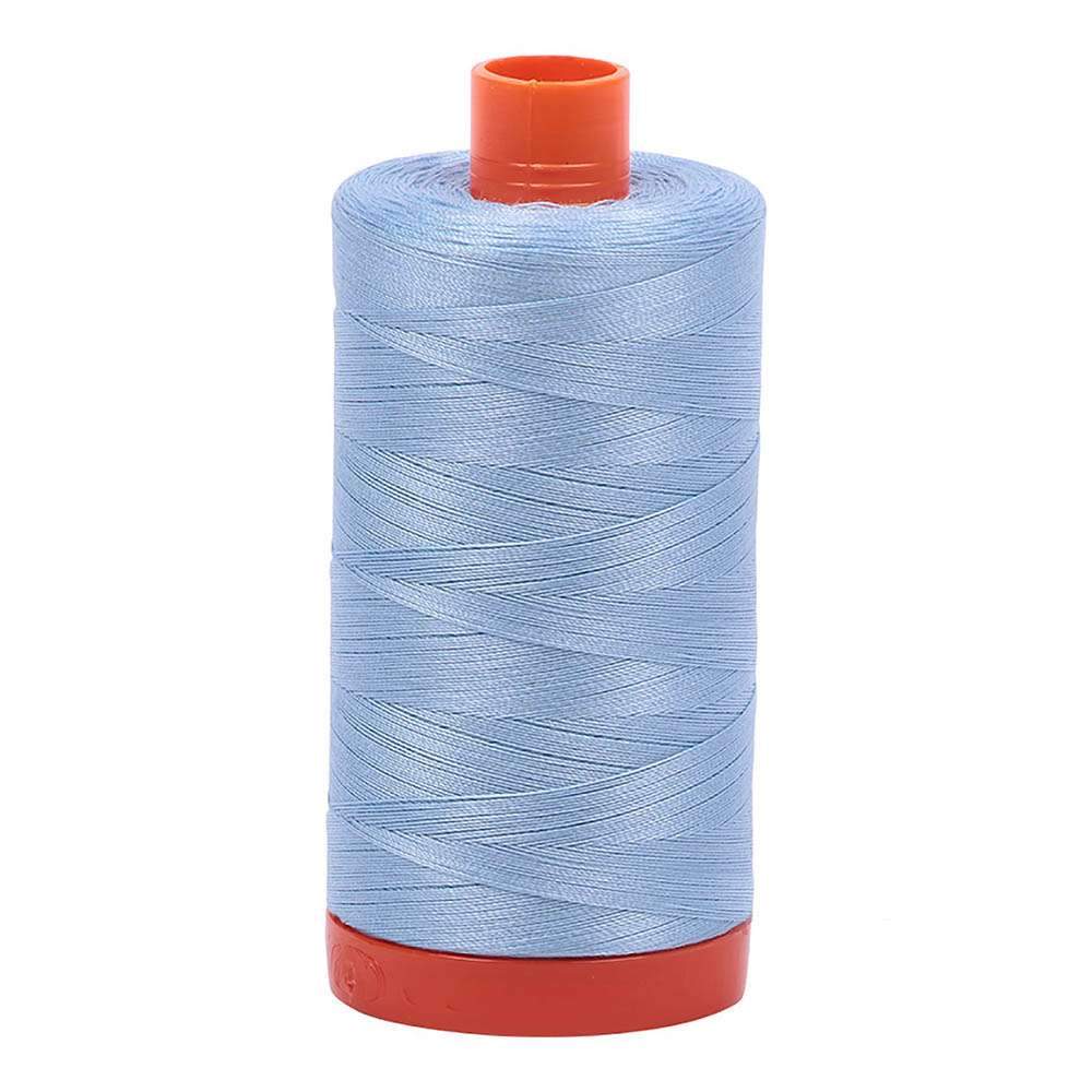 Image of Robins Egg 50wt Aurifil 100% Cotton Mako Thread Large Spool 1,422 yards