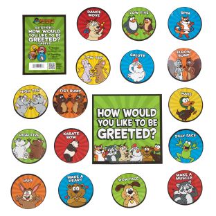 Image of Really Good Stuff® EZ Stick™ How Would You Like To Be Greeted? Labels