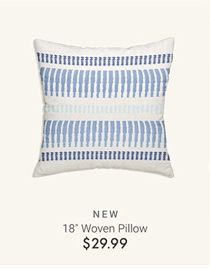 18" Woven Pillow
