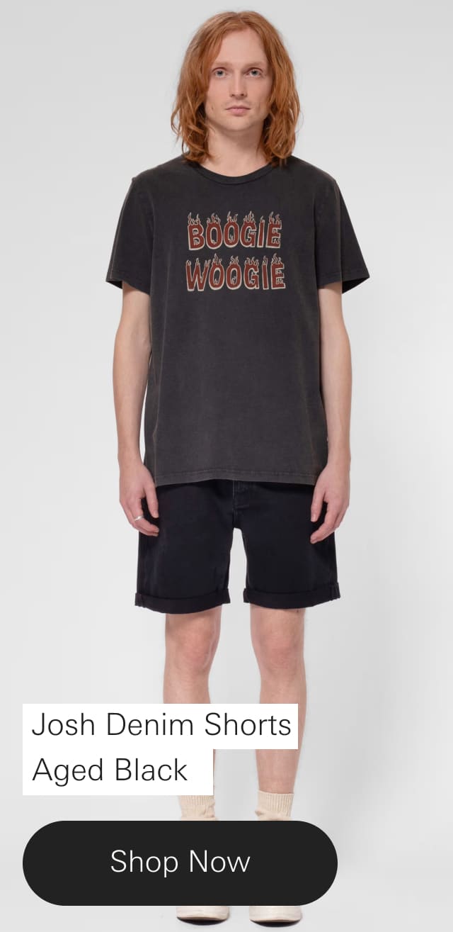 Josh Denim Shorts Aged Black
