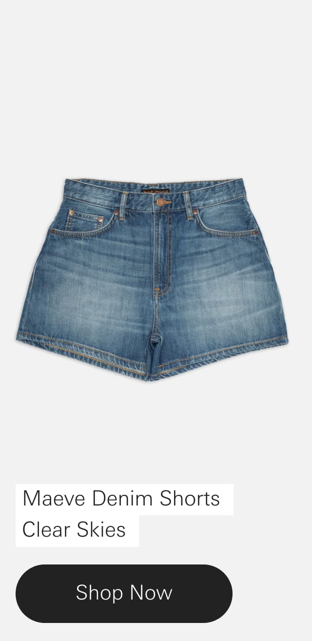 Maeve Denim Shorts Clear Skies