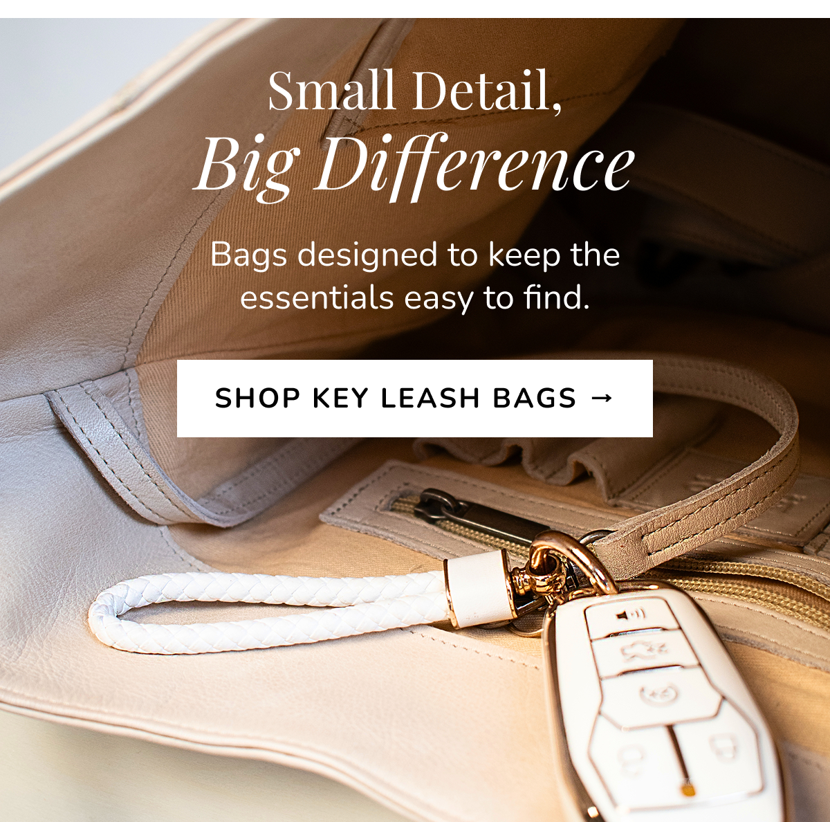 Shop Key Leash Bags →