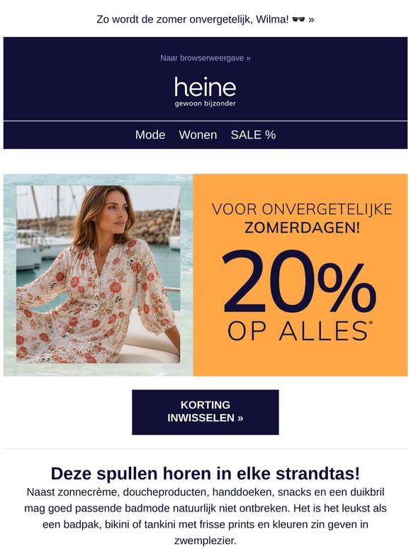 Laten we met 20% korting op alles shoppen! 🛒