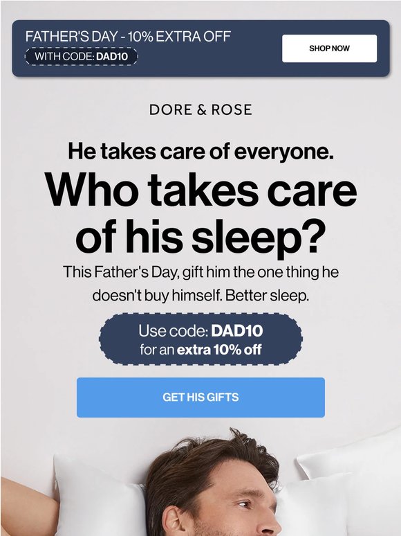Give dad better sleep this Father's Day