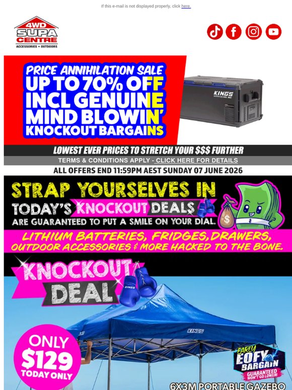 Price Annihilation 🤑 Sale Up To 70% Off Incl Genuine Mind Blowin' KNOCKOUT Bargains 😱