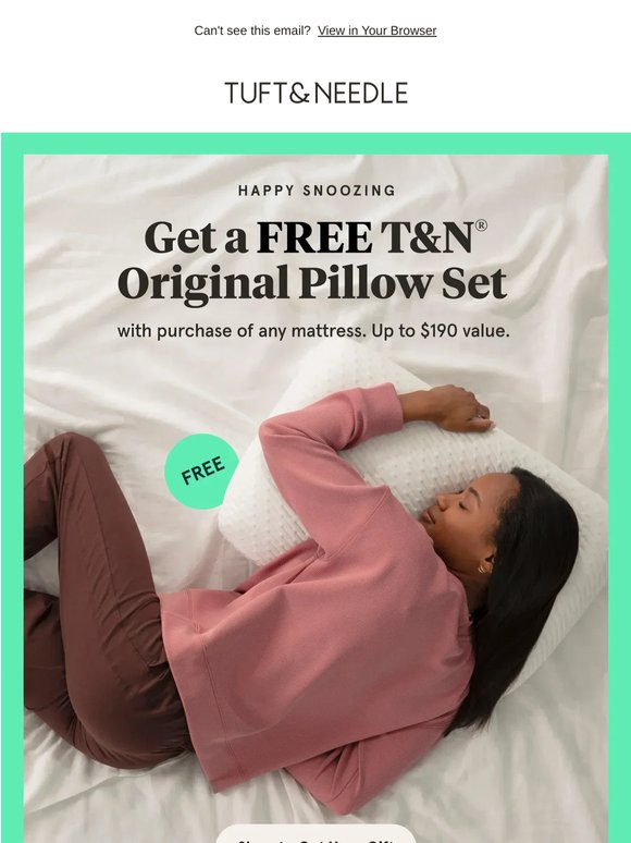 T&N Mint + FREE Pillows = 💤