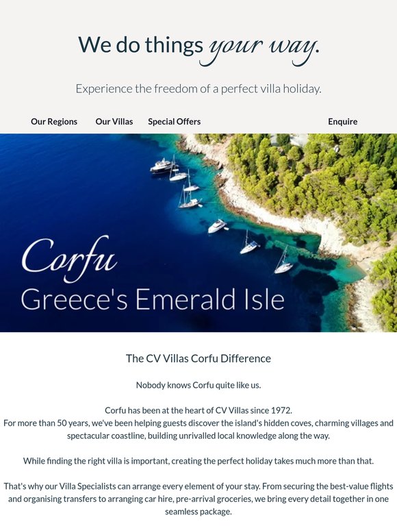 Why Book Corfu Any Other Way?