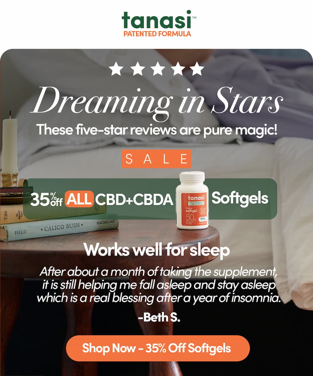 35% Off ALL CBD+CBDA Softgels
