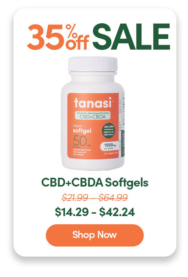 35% Off CBD+CBDA Softgels
