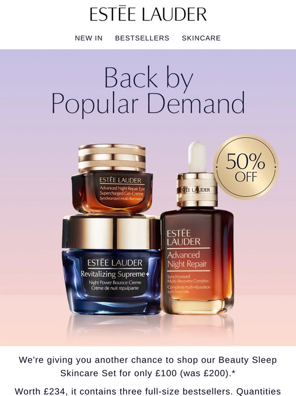 50% off | Save £100 on this full-size skincare set⭐