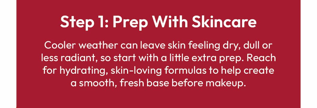 Step 1: Prep With Skincare | DB Cosmetics