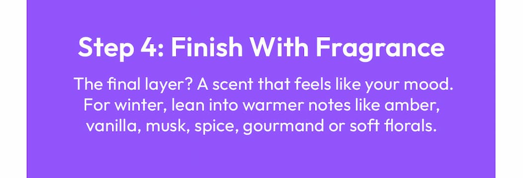 Step 4: Finish With Fragrance | DB Cosmetics